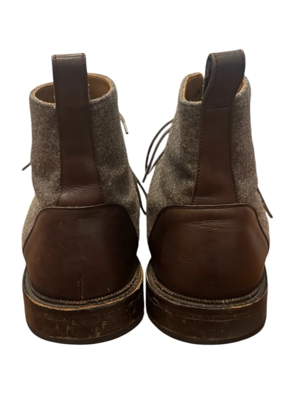 Taft Jack Boot in Grey/Oxblood Handmade in Spain Size 45 EU / 12 US